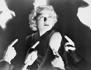 Chastise: Woman with pointing fingers