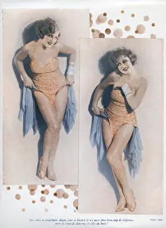 Plaisirs: Woman in two poses in Paris Plaisirs