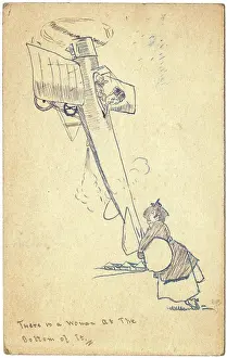Ranstead: There is a Woman at the bottom of it - postcard by George Ra