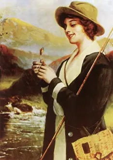Tying: Woman Preparing Line