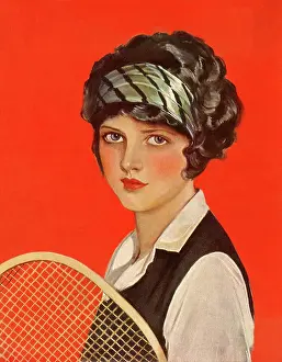 Viewer: Woman with Racket