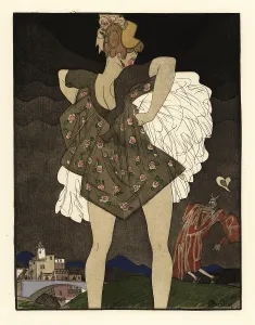 Nouvelles: Woman raising her skirts to scare off the devil