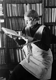 Interesting: Woman reading