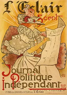 Eclair: Woman reading a newspaper