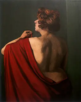 Vallotton: Woman with Red Shawl