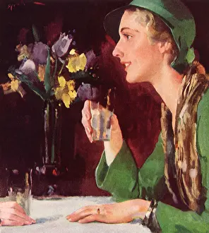 Unseen: Woman in Restaurant