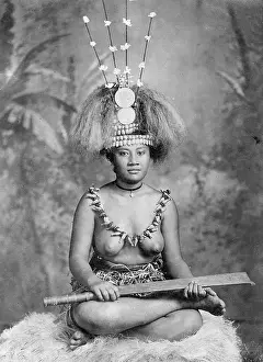 Samoa: Woman from Samoa, approx. 1910