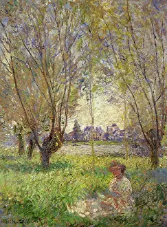 Nestles: Woman Seated under the Willows, by Monet