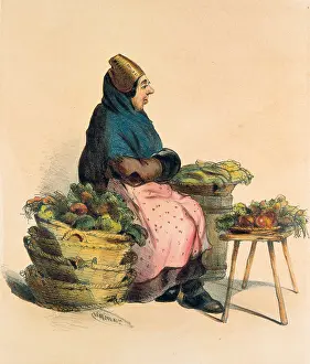 Zampis: Woman selling herbs