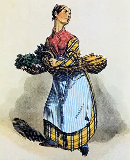 Victuals: Woman selling kipper