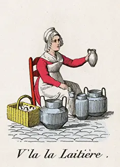 Quantities: WOMAN SELLING MILK