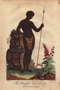 Sibly: A woman of Senegal holding a spear