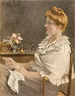 Wanders: WOMAN SEWING/1906