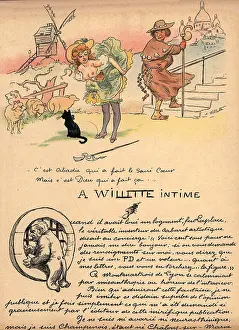 Willette: Woman With Shepherd