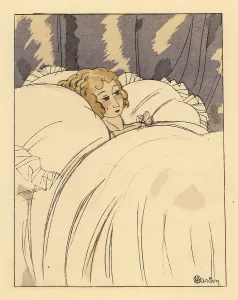 Bawdy: A woman sleeping in a bed