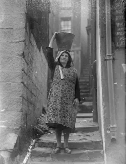 Charlady: Woman on steps