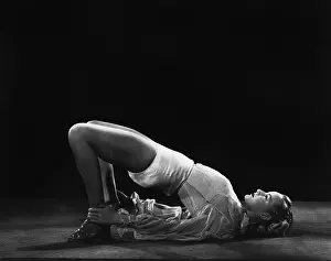 Flexibility: Woman stretching
