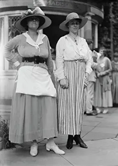 Solidarity: Woman Suffrage. Groups at Headquarters, circa 1917-1918