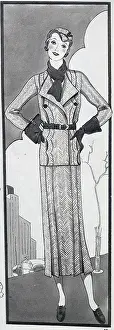 Pleated: Woman in Suit