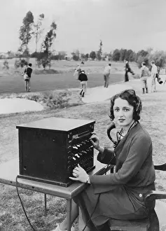 Calls: Woman at a switchboard, 1931