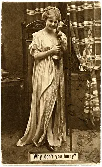 Landline: woman, telephone, communications