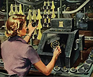 Dials: Woman Testing Telephone