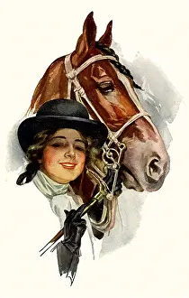 Gripping: Woman and Thoroughbred