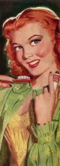 Dentistry: Woman with Toothbrush