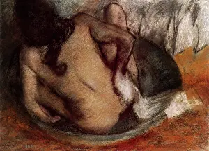 Bathtub: Woman in a Tub, by Degas