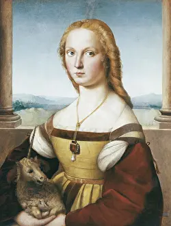 Santi: Woman with a Unicorn, by Raphael