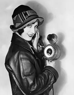 Technologies: Woman using telephone