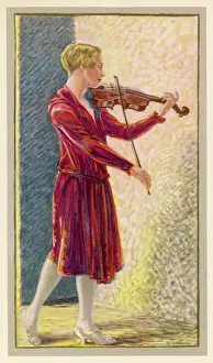 Violins: WOMAN WITH VIOLIN 1930