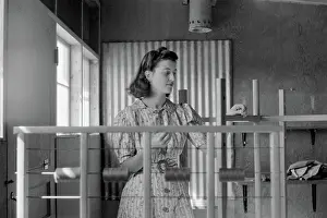 Spools: Woman - Weaving - Occupations - Worker