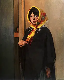 Fringes: Woman with Yellow Scarf