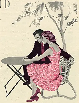 Tricolour: Woman's Day illustration of a couple
