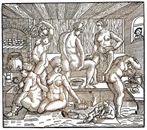 Beham: WOMEN BATHING/BEHAM