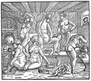Beham: WOMEN BATHING/BEHAM