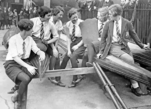 Women boat race crew of the Bedfor College, 1933