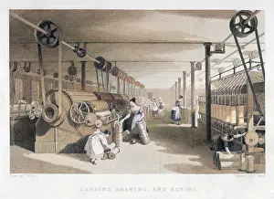 Carding: WOMEN IN COTTON MILL