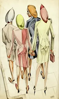 Angular: Four women - Cubist Style