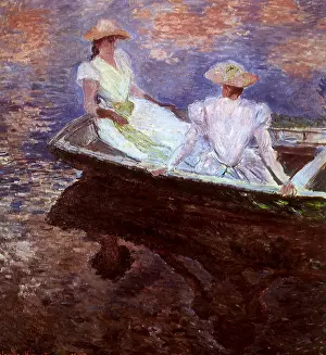Drift: Women Drift in Rowboat, by Monet