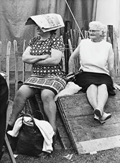 Tops: Two women at the Eisteddfod, Llangollen, Wales