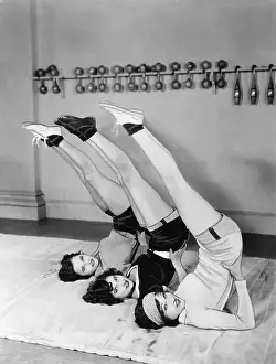 Collaborate: Three women exercising