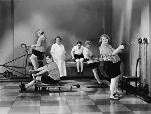 Workouts: Women exercising and keeping fit