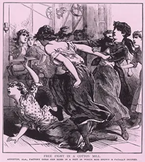 Fatally: WOMEN FIGHTING/MILL/1892