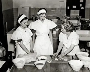 Canapes: Three Women in Hands on Culinary Class Two Young
