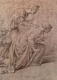 Sueur: Two Women Leaning Forward with Their Heads Turned