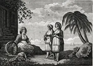 Aegean: Women of Nio (Ios) island, Greek Archipelago
