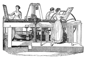 Printer: Women Operating Printing Press, 1901