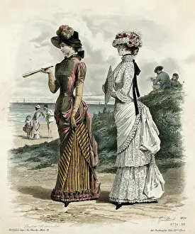 Bustle: Women outdoors 1881